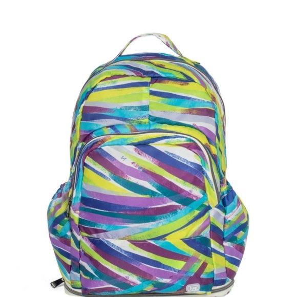 lug Handbags - Lug Echo Packable Backpack in Brushstroke Multi NWT